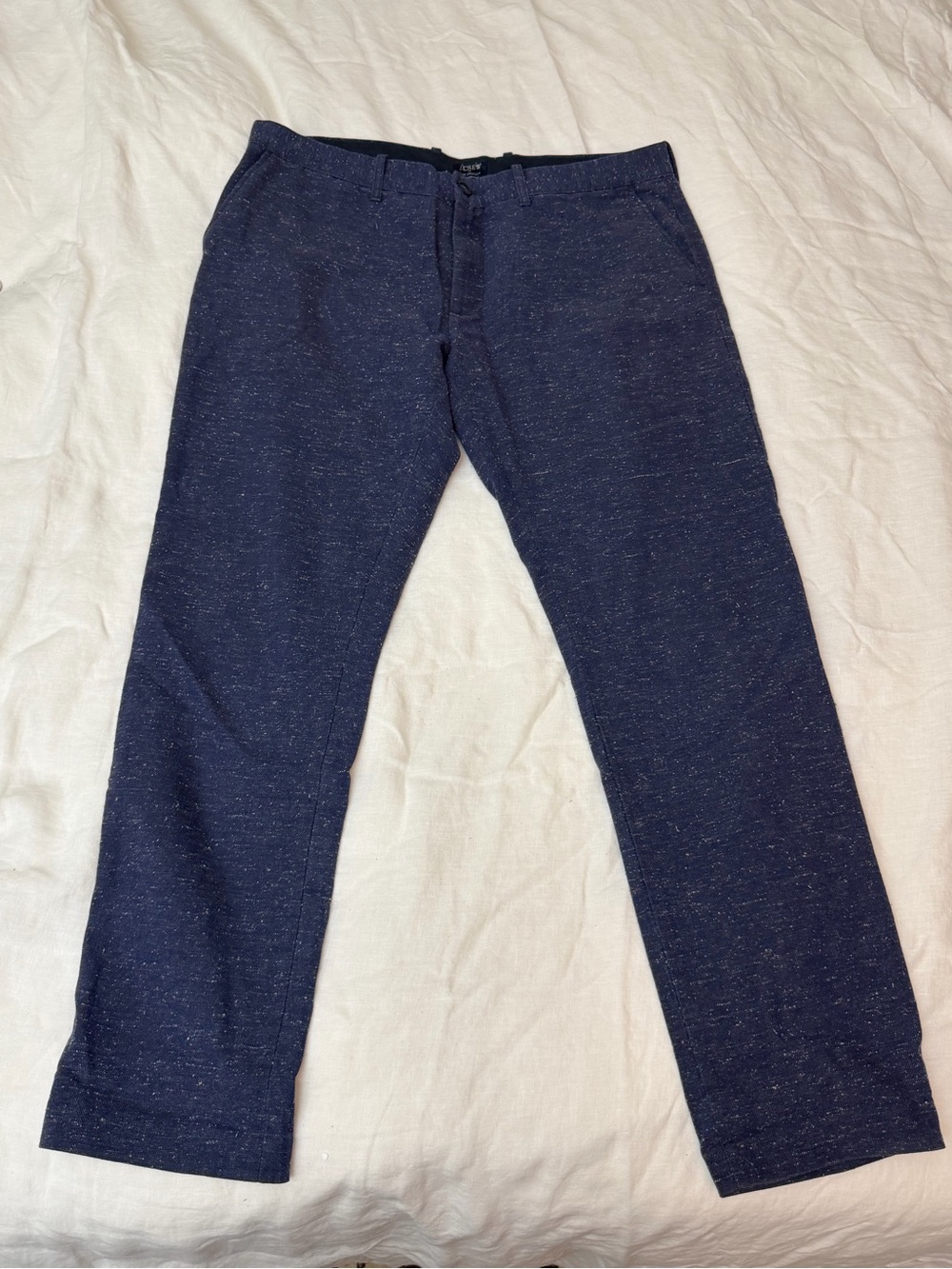 Men's Navy Speckled Casual Pants